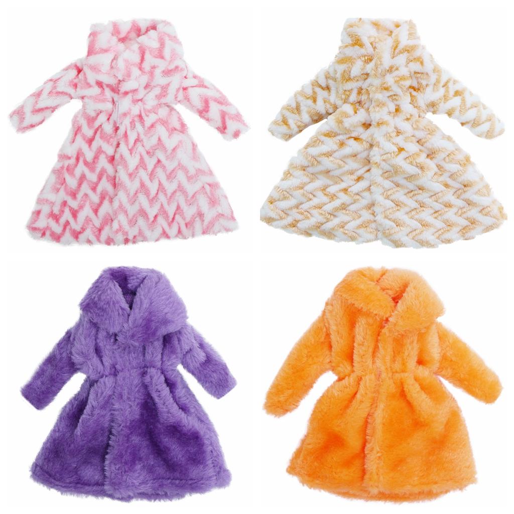 Кукольные шубки для кукол 30 см Зимняя одежда для куклы 1/6 11,5 дюймов Прекрасный подарок для девочки Игрушка(НЕТ КУКЛ)