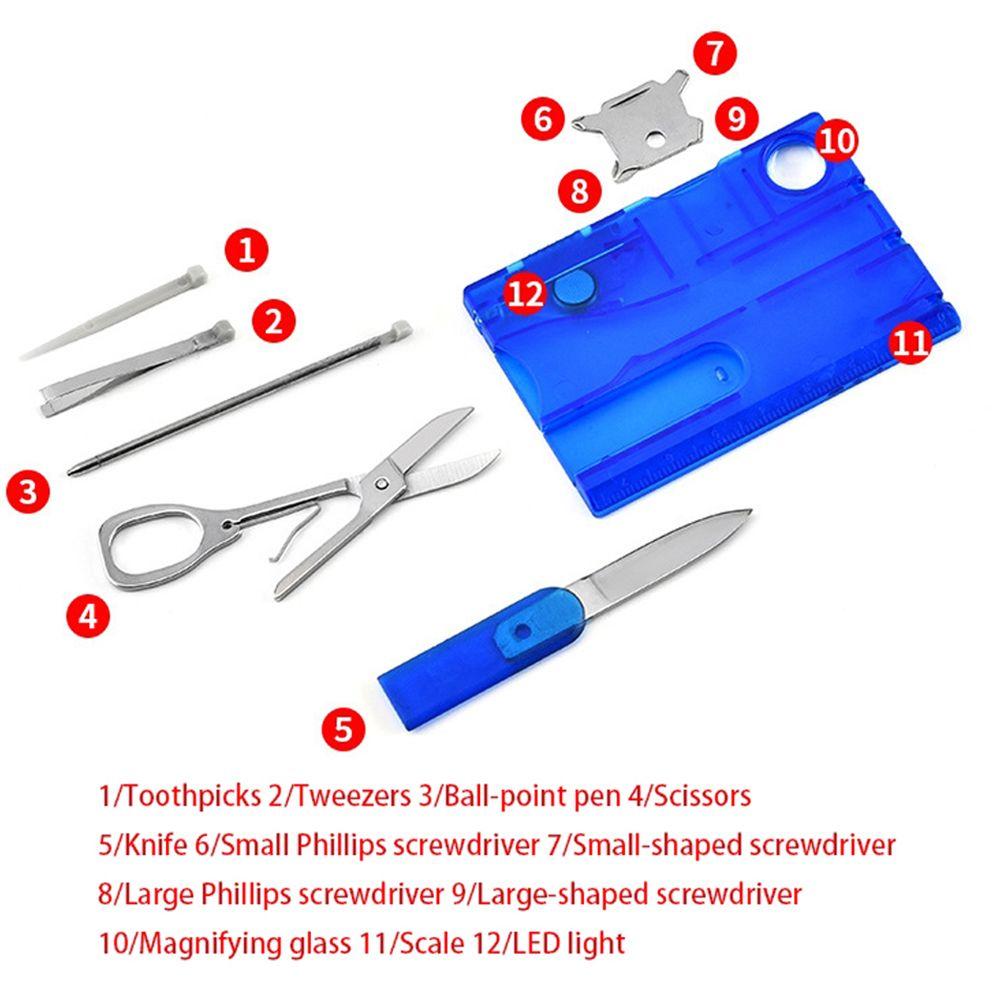 Sets Outdoor Camping Tool 12 In 1 Pocket Credit Card Multi Tool Card Card Multi Tool EDC Tool Gear