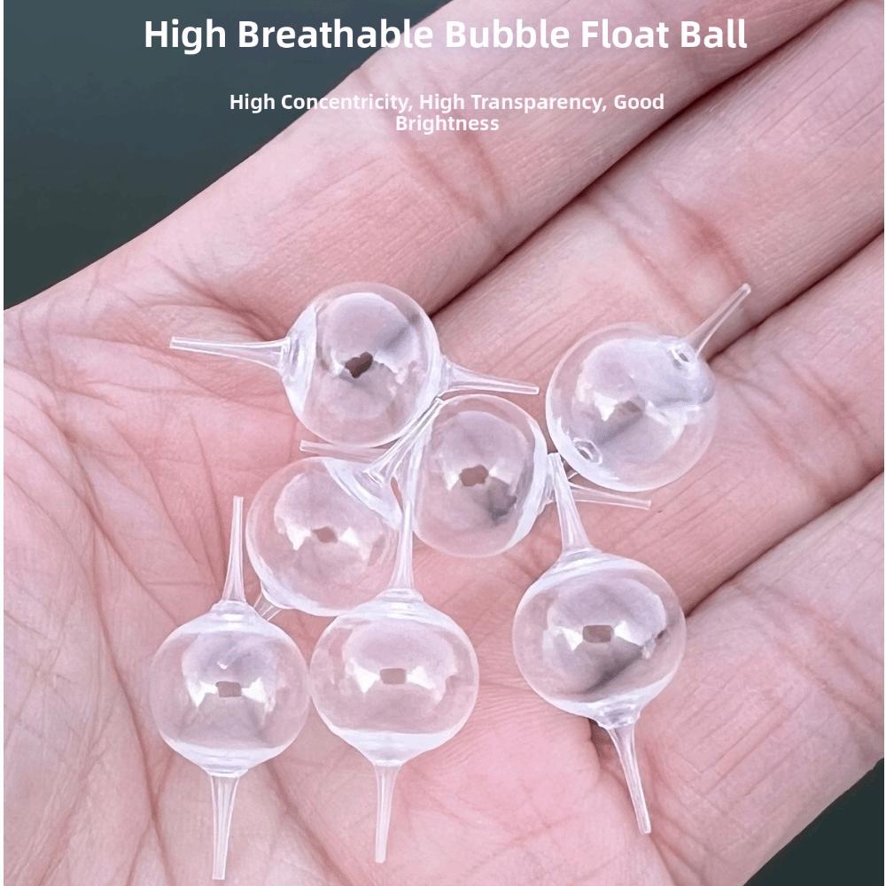 2pcs PP Plastic Slip Bobber Clear Surface Strike Indicator Bobber Fishing Float Surface Float