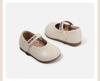 Spring 2026 Girl's First Steps Soft Sole Leather Shoes, Korean Style Fashion Princess Shoes.