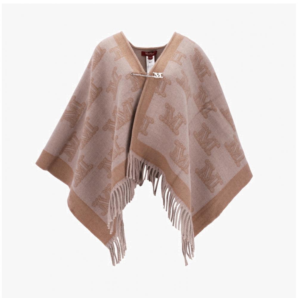 Max Mara 2426736011600 006 Frine Frine Jacquard M MonograM Fringe Poncho woMen S Cape