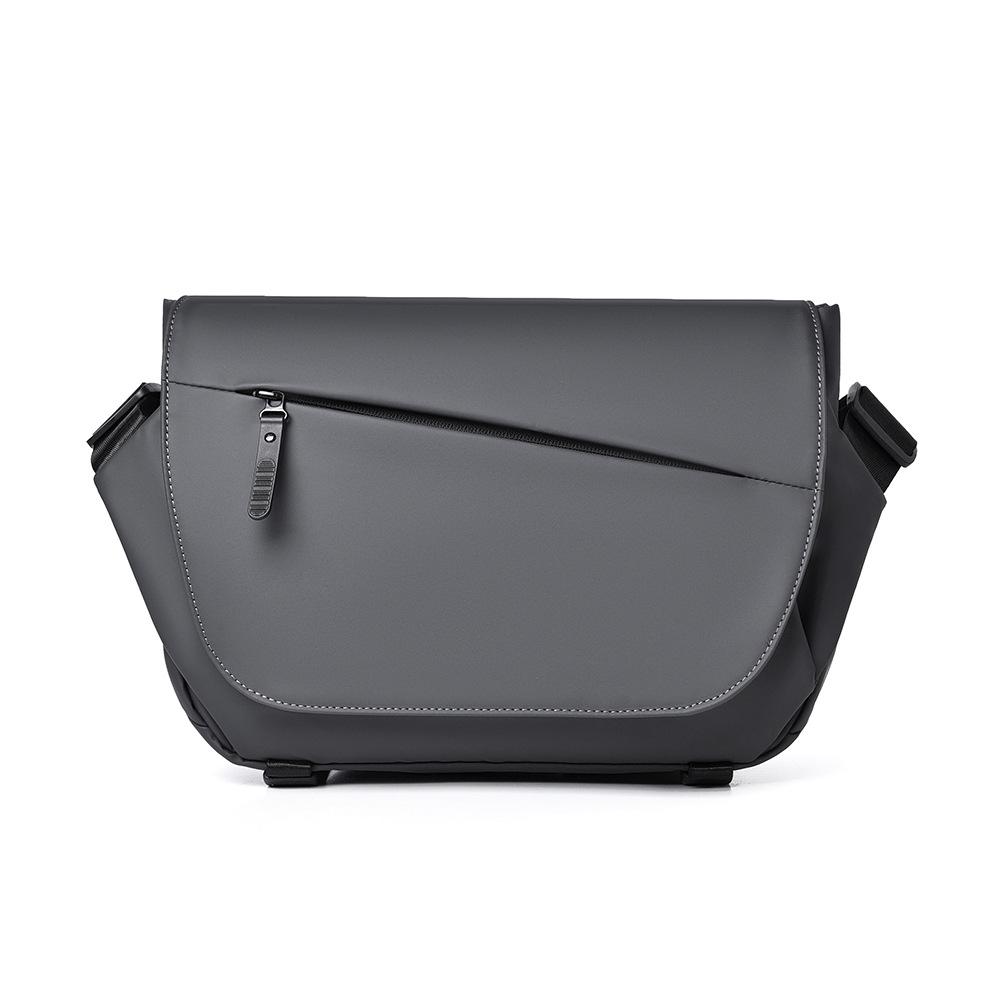 Однотонная мужская плечевая сумка большой вместимости, спортивная сумка через плечо для улицы