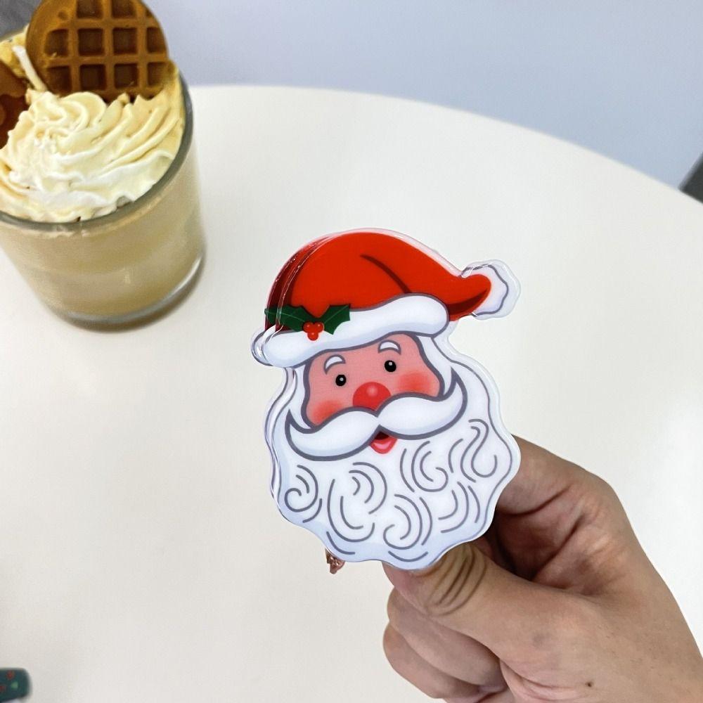 Christmas Snowman Santa Claus Christmas Tree Grab Clip Hair Claw Colourful Hat Small Shark Clip Hair Clip Gift Hair Accessories