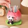 Мультяшная креативная подставка для ручек в виде панды, украшение из смолы, студенческий выпускной, большая емкость, настольное украшение, детский праздничный подарок