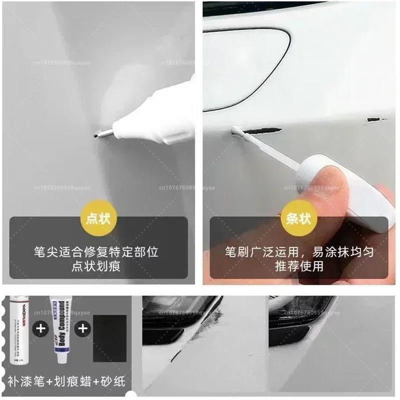 For Jeep Compass Car Touch Up Paint Scratch Removal Repair Paint Car Paint Protection Clear Coat Pen White 296 Black AXR Touchup Paint2