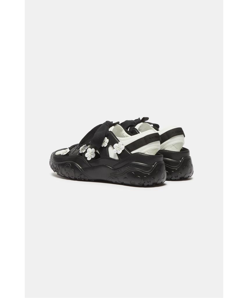 Suecomma Bonnie Flower Sandal Sneakers(Black&White)_Dg4Ds26030Bwx