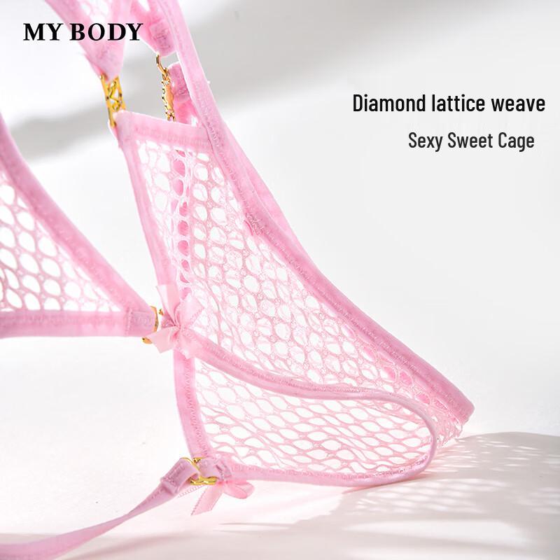 Женские сексуальные стринги с открытой промежностью, соединенные с шеей