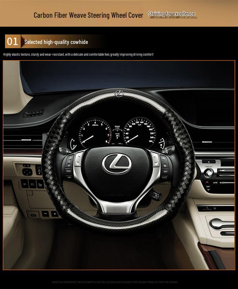 Jeep Compass, Wrangler, Cherokee, Renegade, Grand Commander & Grand Cherokee Steering Wheel Cover