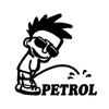 HZX1206 Boy Pee Petrol Fuel Lid Car Sticker Funny Vinyl Decals Motorcycle Accessories Stickers On Fuel Tank Cap