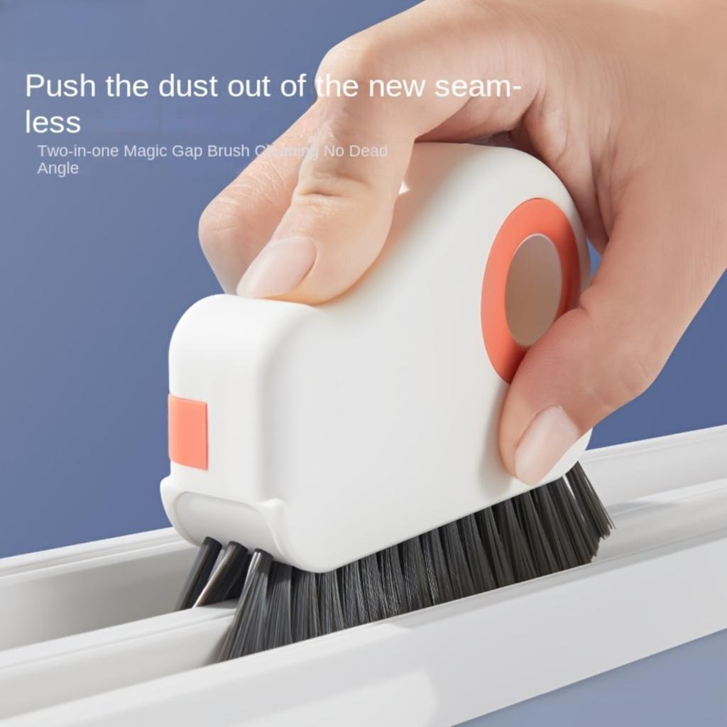 10/1 Window Track Cleaning Brush Detachable Door and Window Eaves Brush,Glass Corner Cleaner,Plastic Edge Gap Cleaner That Does Not Require Charging