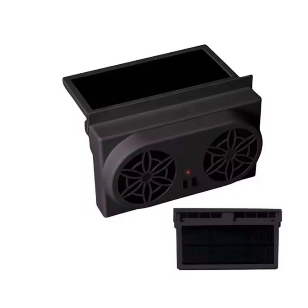 USB Charging Car Window Fan Solar Panel Car Ventilator Auto Cooler Radiator Fan Vehicle Interior