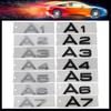 3D Premium A1 A2 A3 A4 A5 A6 A7 A8 Letters for Car Styling Accessories Car Engine Hood Fender Trunk Tail Rear Decal Emblem Badge Sticker