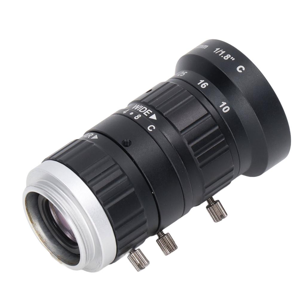 6MP Camera Zoom Lens C Mount 10mm To 50mm Focal Length Manual Aperture High Definition for