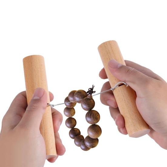 2 шт. Деревянные захваты для узлов из силикона для бусин DIY Crafts Затягивание узлов Съемник Инструмент для бусин Браслеты Брелки Браслеты