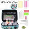 5D 30 Grids Diamond Painting Tools Kits Diamond Paint Accessories Bottles Container Sticker Carry Case Storage Bag Grids Box Pen