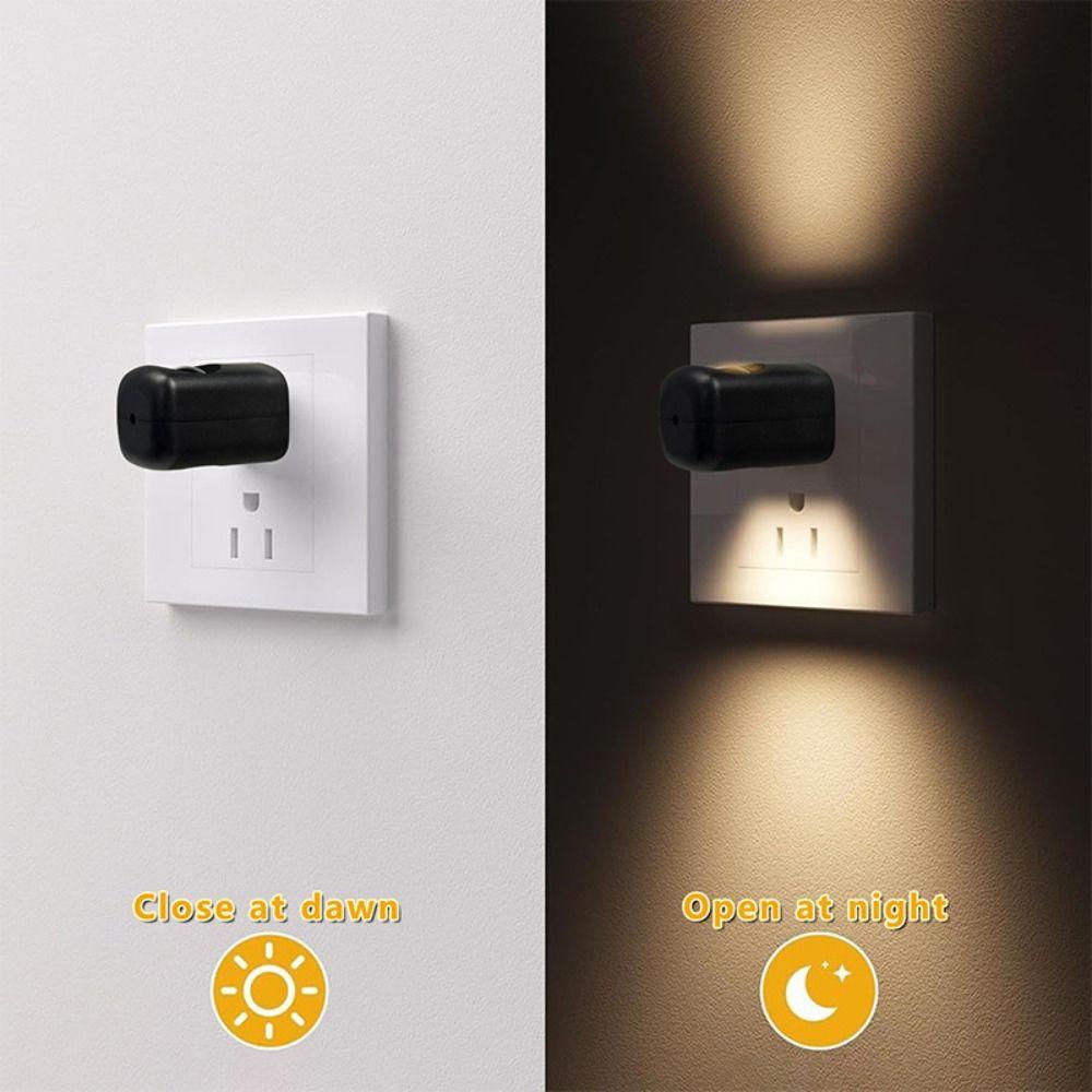 Auto Light Sensor Plug-In Wall Lamp Energy Efficient Sensor Night Light Bedroom Night Lighting