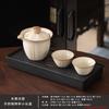 Ru kiln Kung Fu tea set, household personal special light luxury hotel single person one or two people side handle pot teacup tea tray