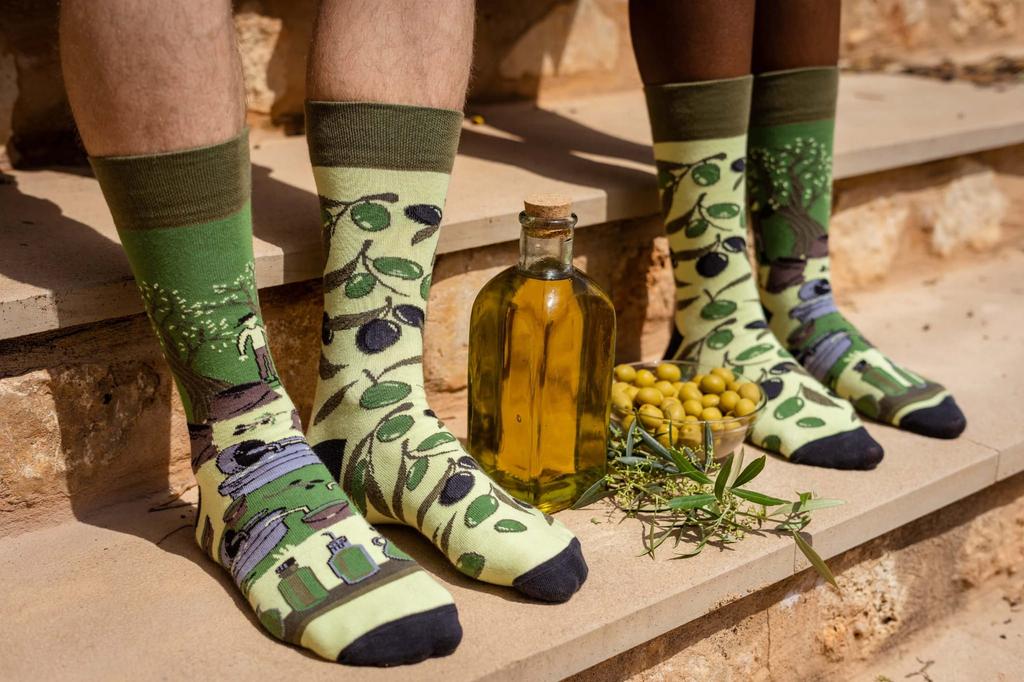 Оливки - разноцветные носки 36-39