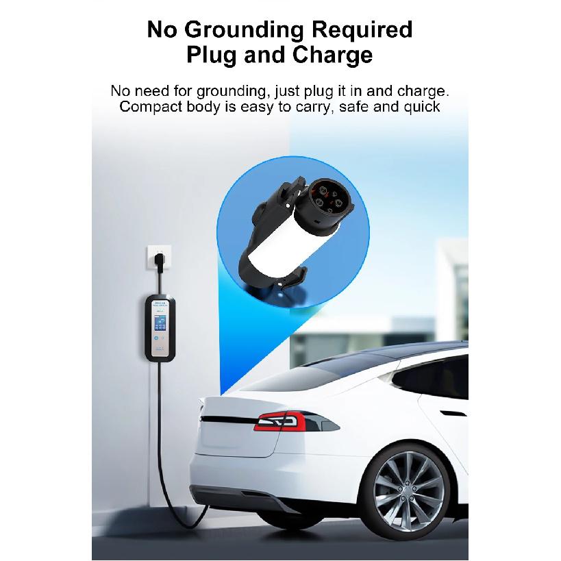 NACS to Type1 EV Charger Adapter Electric 50A Vehicle Charging Connector for TPC to Type1/J1772 Car Charger