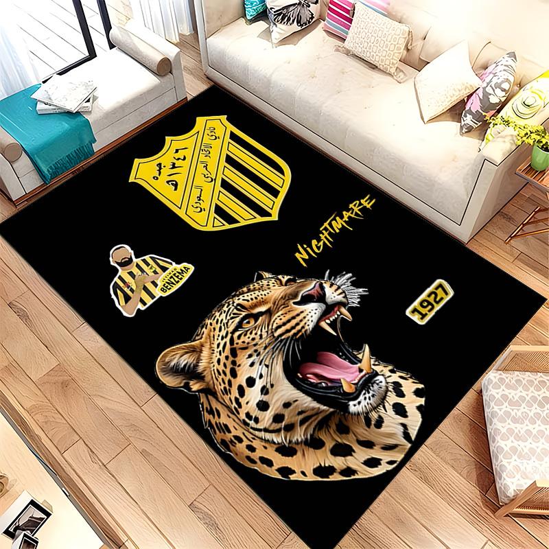 Ittihad Club (1) Rug Suitable For Living Rooms Bedrooms Computer Rooms Dining Areas And Placement Under Tables And Chairs Also An Ideal Choice For Off