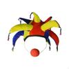 Clown Hat Headwear Halloween Decor Birthday Gift Funny Costume with Nose for Party Favor