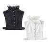 Korean Sweet Agaric Fake Stand Collar Female Girls High Neck Solid Color Winter Autumn Detachable Half Shirt