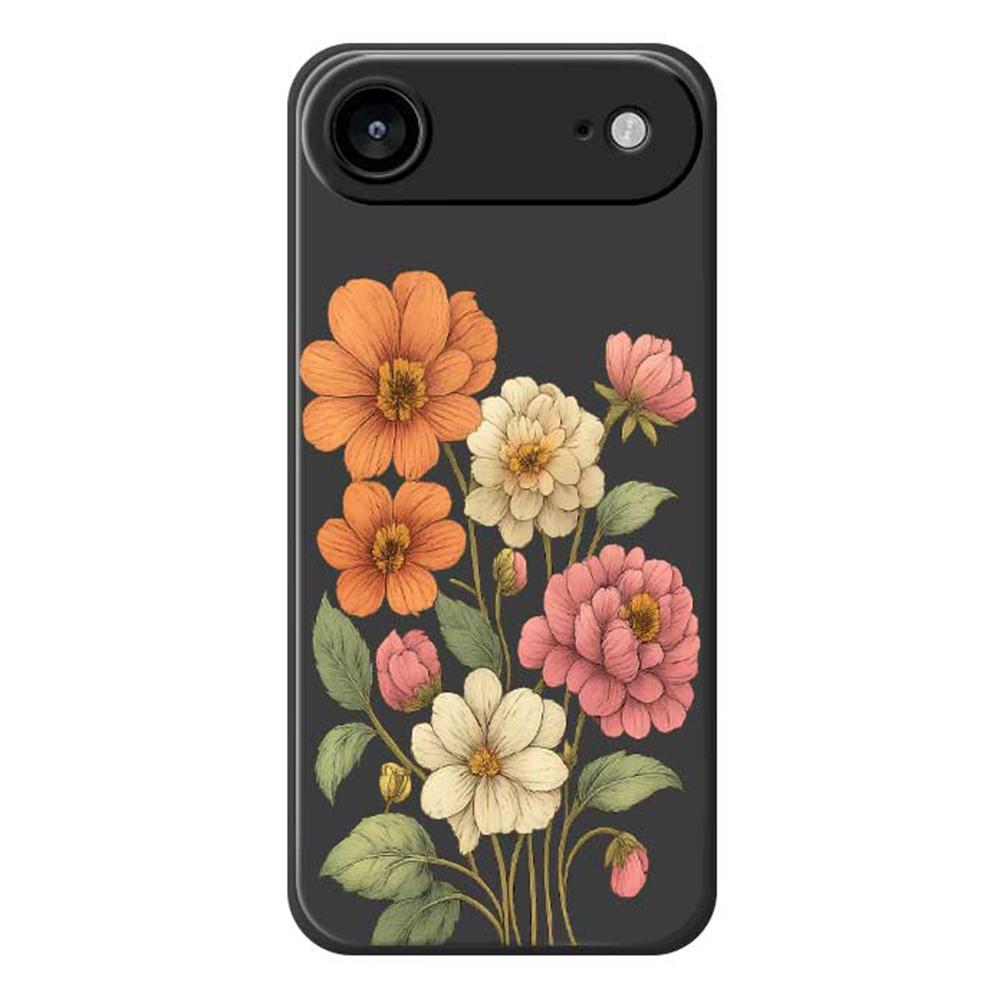 Для iPhone 17 Air Case Чехол для телефона с принтом красивых цветов, ТПУ с прямыми краями, задняя крышка