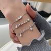 VENTFILLE 925 Stamp Silver Color Love Bracelet for Women Girl Gift 5 Hearts Romantic Valentine's Day Jewelry Dropship Wholesale