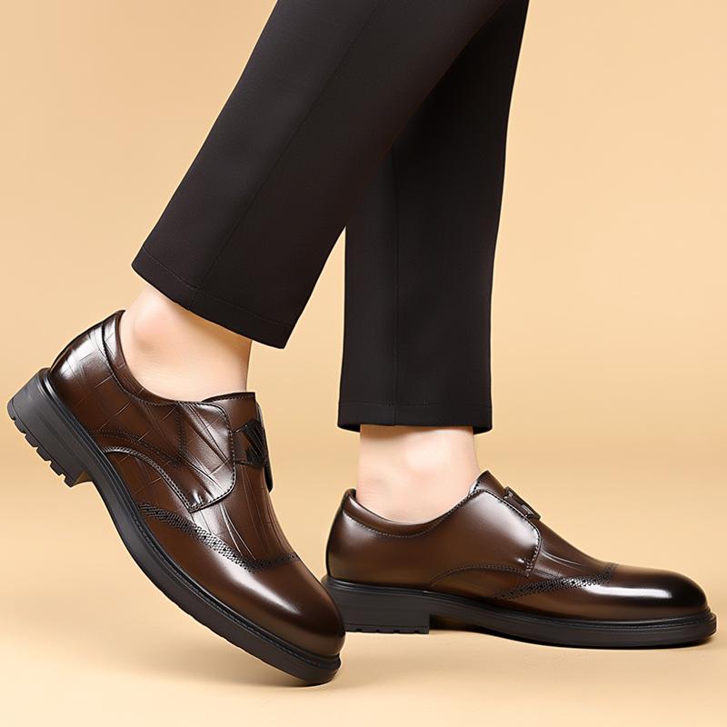 Модная обувь слипоны, удобная повседневная обувь, дышащая мужская свадебная обувь, универсальные мужские лоферы ручной работы, новинка 2025 года, мужская кожаная модельная обувь