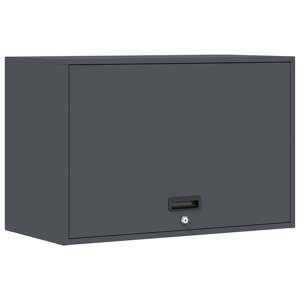 Wall Mounted Garage Cabinet with Gas Pressure Lift Door Anthracite