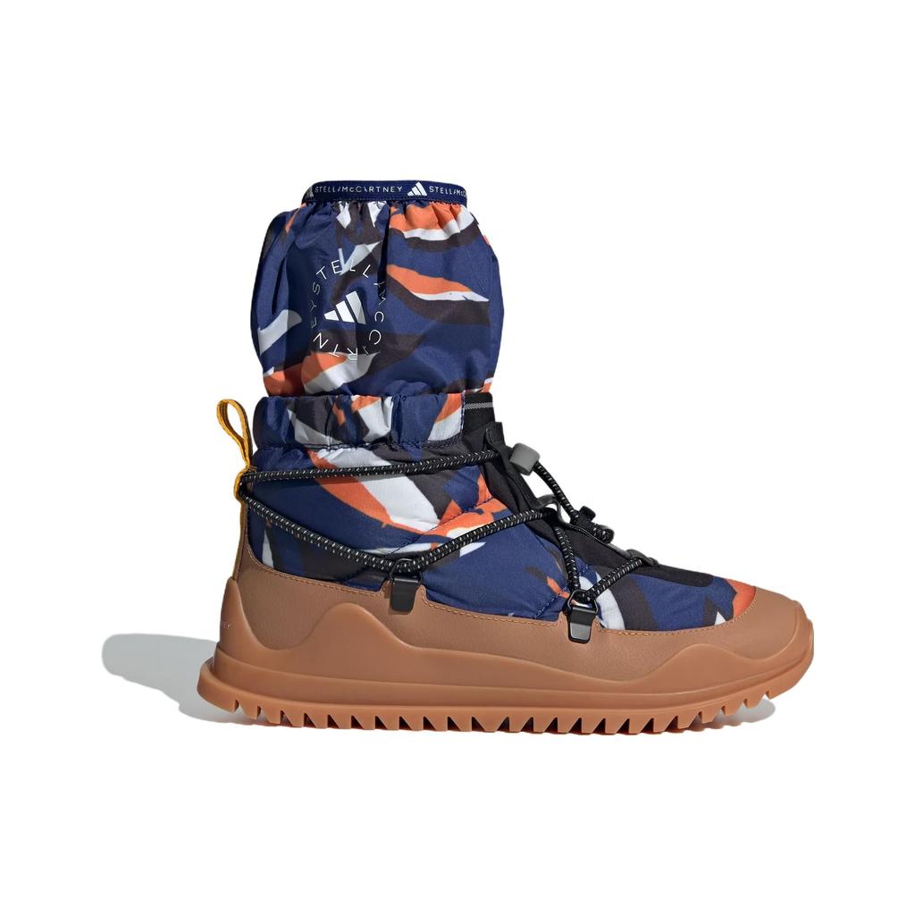 Adidas X Stella McCartney Collaboration Non-Slip Durable High-Top Outdoor Functional Shoes Women Shoes Blue Brown ID9610