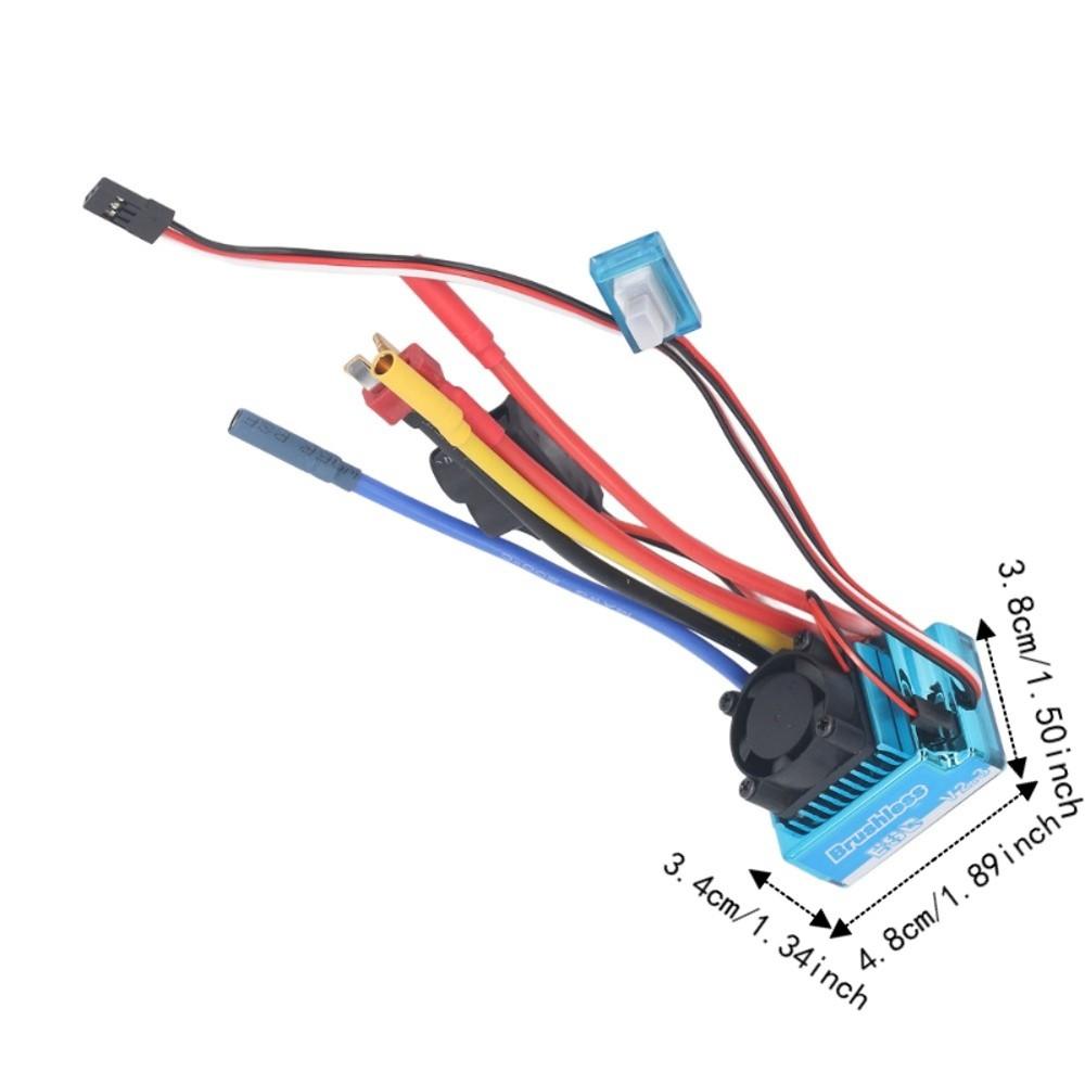 80A Brushless ESC Waterproof RC Brushless ESC Durable Electronic Speed Controller For RC Car