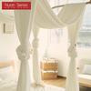 1 шт., белая элегантная занавеска для кровати, мягкая, простая и стильная кровать, прозрачная противомоскитная ткань для спальни, постельные принадлежности серии Nuan