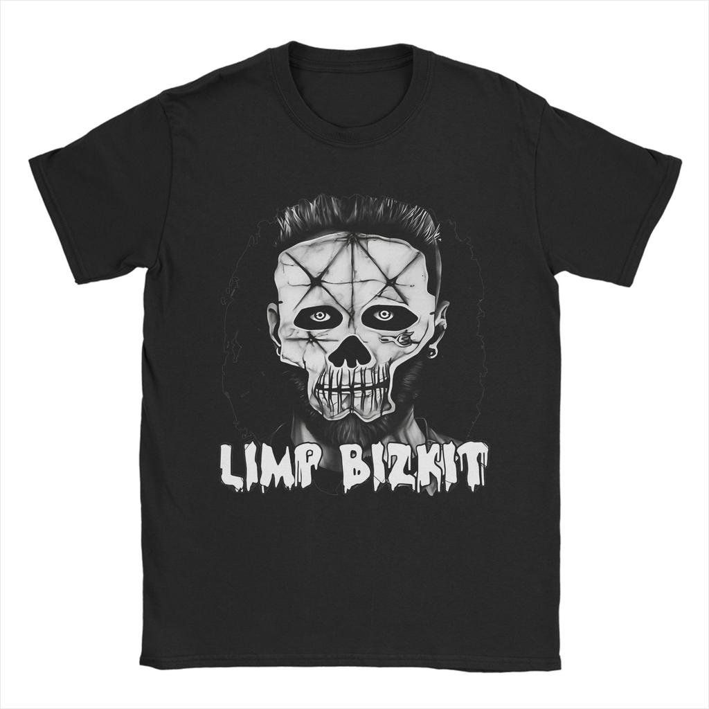 Music Rock Limp Bizkit Rap Unisex Unisex T Shirts Cool Tee Shirt Short Sleeve Crew Neck Tshirts Cotton Unique Clothes