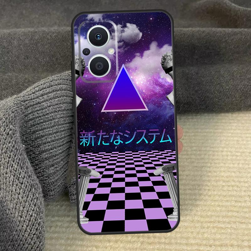Vaporwave Art Phone Case For OPPO Reno 13 12 F 11 11F 8T 7 8 10 Pro OPPO Find X6 X8 Pro X3 X5 Lite Cover