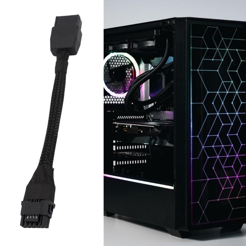 Мощный кабель питания для видеокарты 600 Вт, PCIe 8-контактный (мама) на 16-контактный, 12VHPW, для сборки игровых ПК