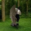 Norse Battle Helmet with Stand Medieval Viking Armor Steel Warrior Helmet for Reenactment Costume Gift