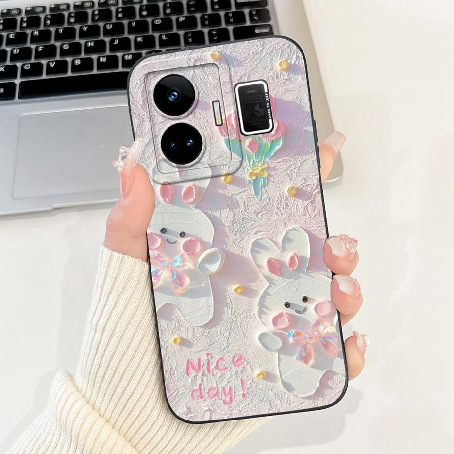 Чехол для Realme GT3 RMX3709 Милый Забавный Мультяшный Чехол Мягкий Силиконовый Чехол Для Realme GT Neo 5 Neo5 240W RealmeGT3 Задняя Крышка Coque