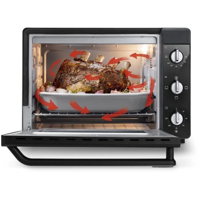 Мини-печь - Конвекция - DELONGHI - EO 40112.BK - Черный - Дверца с двойным стеклом - 40 л - 51,5 x 44 x 36 см - 2000 Вт
