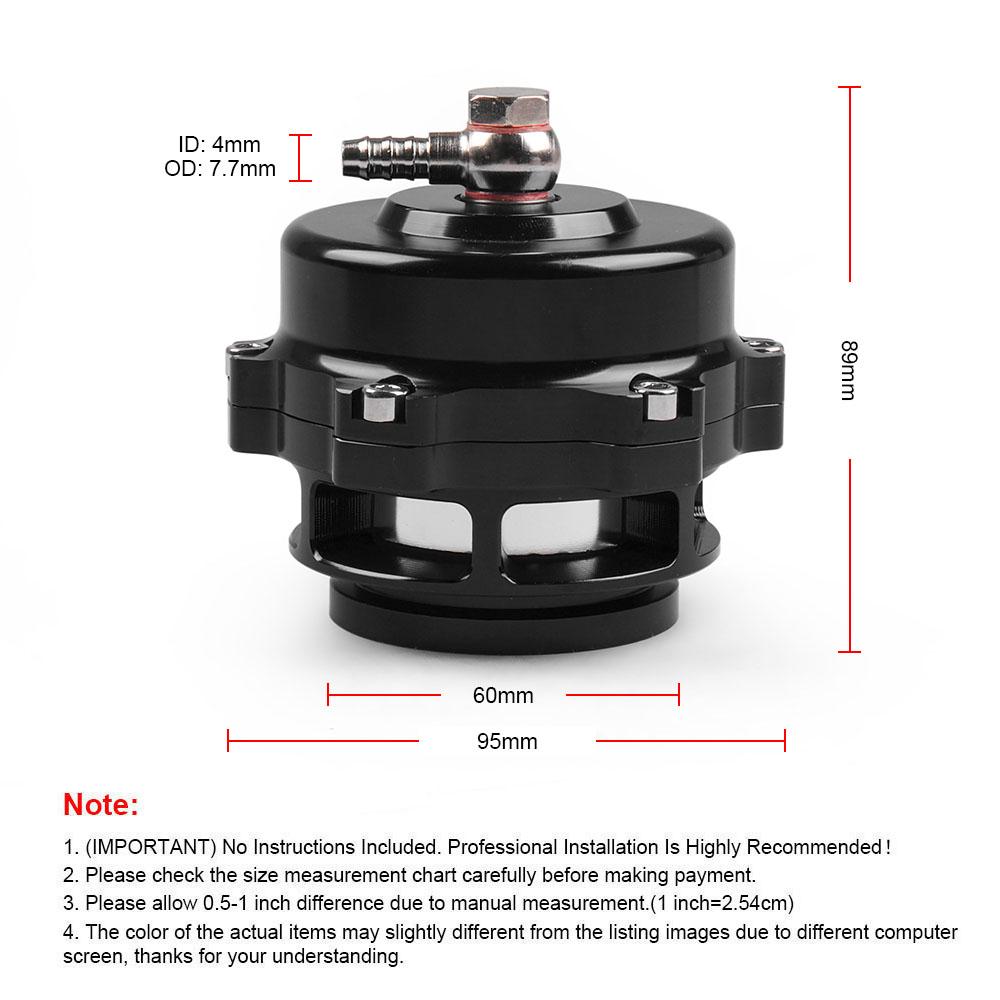 Универсальный продувочный клапан с V-образной лентой 50 мм BOV Q Typer с приварным алюминиевым фланцем без логотипа