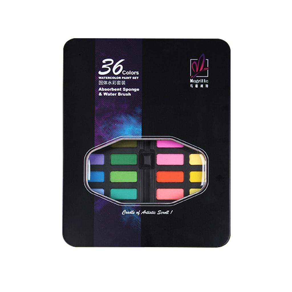 Подарочный набор профессиональных акварельных красок 36 цветов