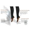 2Pair Sport Compression Stockings Ankle   Copper   Calf Thining Sleeves(Copper Fibre Knee High Stockings Black s M)