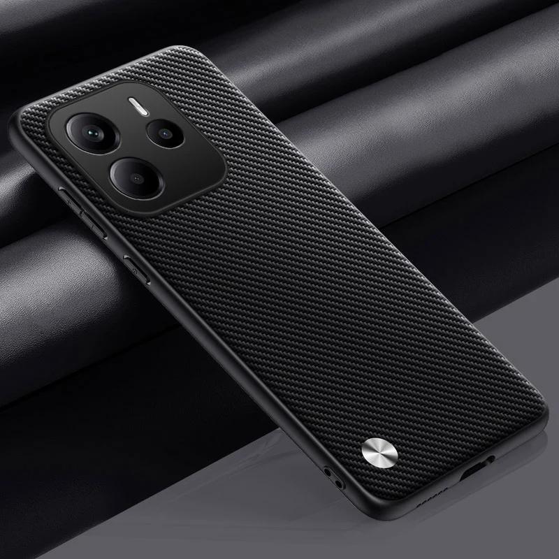 Роскошный чехол из искусственной кожи для Xiaomi Redmi Note 14 4G Note14, задняя крышка, силиконовый защитный чехол для телефона Redmi Note 14 5G Coque