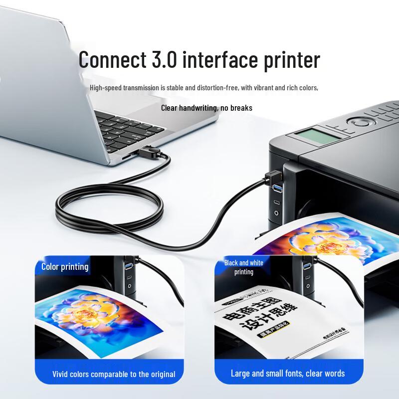 SAMZHE USB 3.0 A-папа на B-папу Кабель для принтера