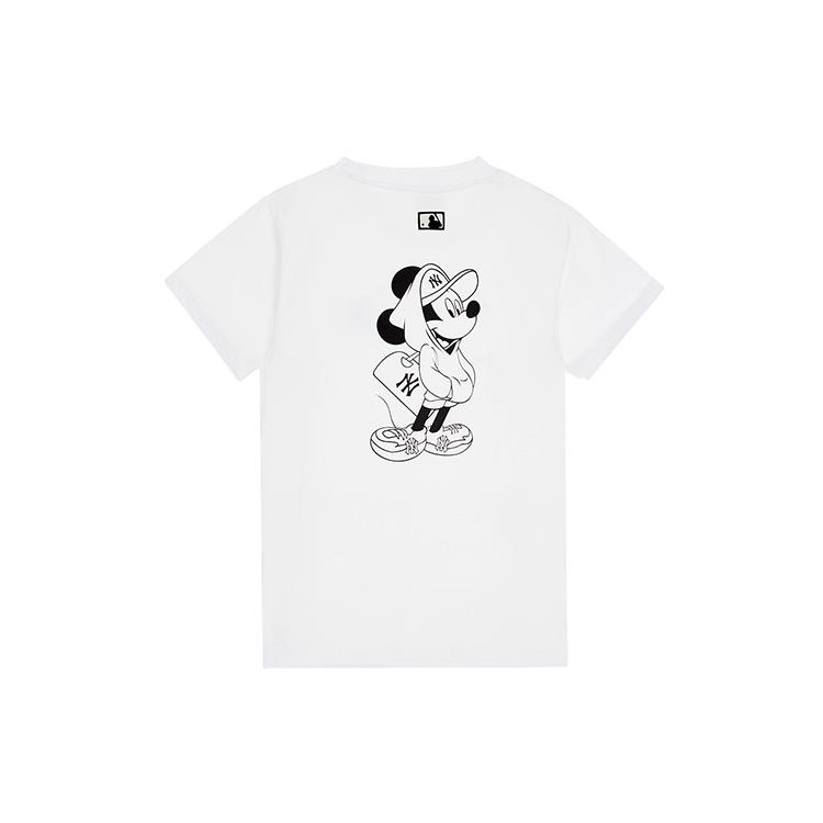New MLB x Disney T Shirt Unisex White 31TSK1031-50W