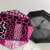 1PC Leopard Print Giraffe Print Umbrella-8-Rib Reinforced, Automatic Open, Lightweight & Durable, Cute Fashion Accessory for Outdoor-T379