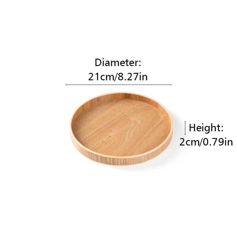 Тарелка для еды ручной работы, круглый деревянный поднос для ресторана отеля, украшение, десертная тарелка, закуски, чайная тарелка, японский стиль, всякая всячина, аксессуары