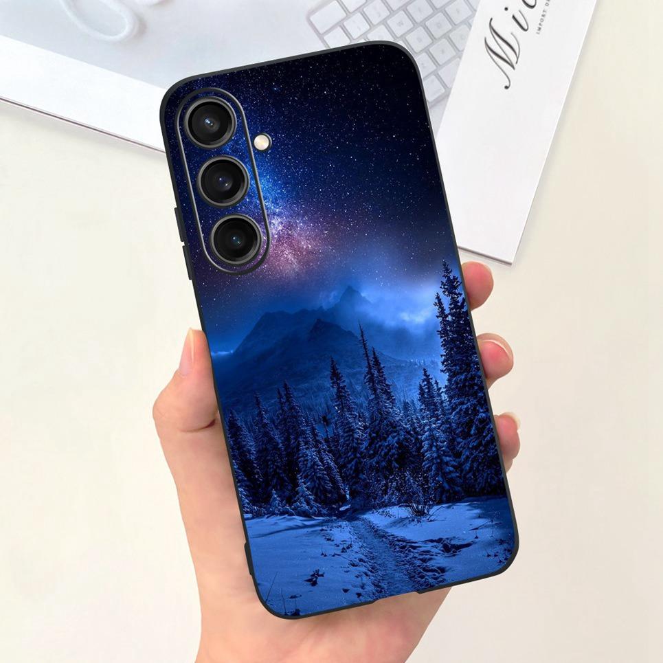 Для Huawei Samsung Galaxy M15 F15 Задняя крышка Мягкий матовый жидкий силикон Чехол Samsung F15 Корпус Астронавт Динозавр