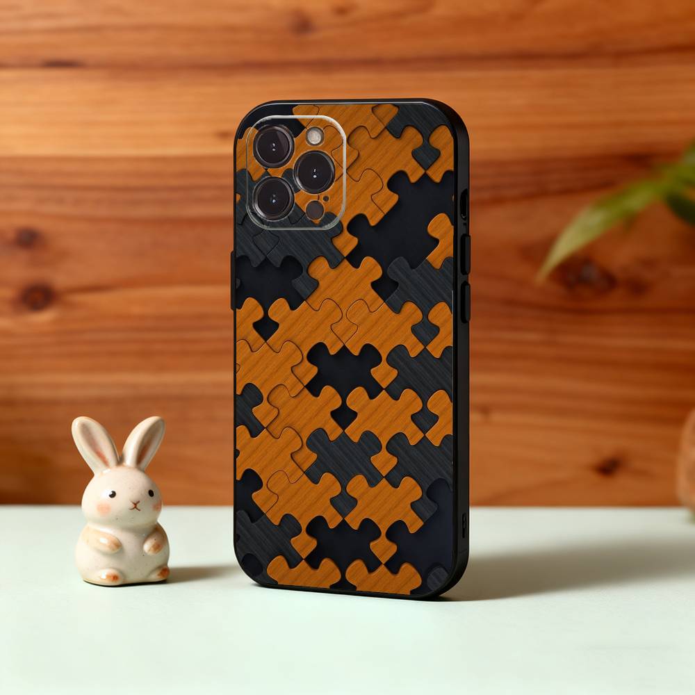 A-Autism S-Support P-Puzzle Pattern Phone Case For iPhone17,16,15,14,13,12,Plus,Pro Max, 5G Others Soft Black Cover