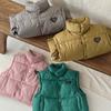 2024 Winter Kids Vests Waistcoats Thicken Warm Down Outerwear Coats Toddler Vest Lightweight Girls Boys Jacket Korea Style